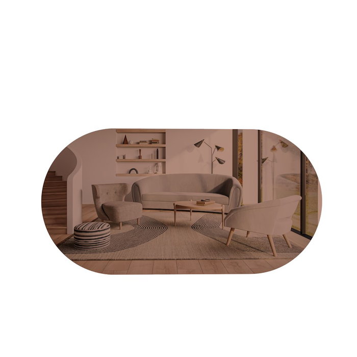 Hanah Home Espejo Ecológico Flotal-E Bronce y Oro